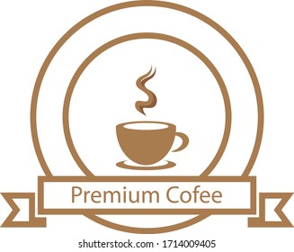 Coffee cup logo template vector icon design
