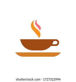 Coffee cup logo template vector icon design