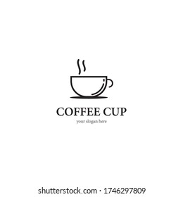 Coffee cup logo template vector icon design