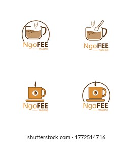 Coffee cup Logo Template vector icon design