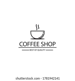 Coffee cup logo template vector icon design