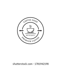 Coffee cup logo template vector icon design