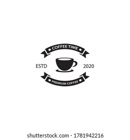 Coffee cup logo template vector icon design
