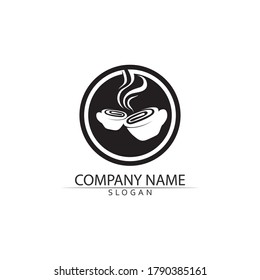 Coffee cup Logo Template vector icon design