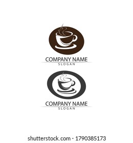 Coffee cup Logo Template vector icon design
