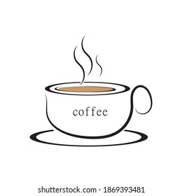 Coffee cup Logo Template vector icon design
