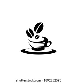 Coffee cup Logo Template vector icon design. Espresso. Black coffee icon. Vector