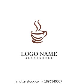 Coffee cup Logo Template vector icon design