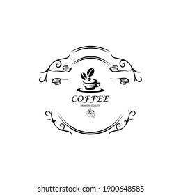 Coffee cup Logo Template vector icon design. Espresso. Black coffee icon. Vector