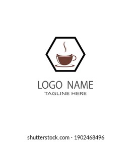 Coffee cup Logo Template vector icon design