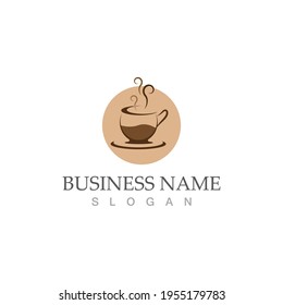 coffee cup logo template vector icon design