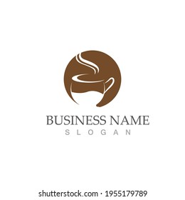 coffee cup logo template vector icon design