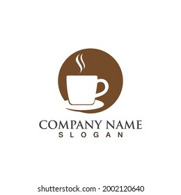 Coffee cup Logo Template vector icon design