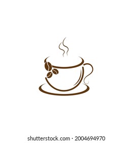 Coffee cup Logo Template vector icon design
