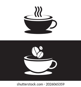 Coffee cup logo template vector icon design