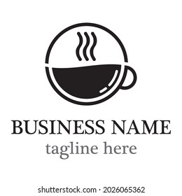 Coffee cup logo template vector icon design