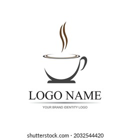 Coffee cup logo template vector icon - Vector