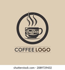 Coffee cup Logo Template vector icon design