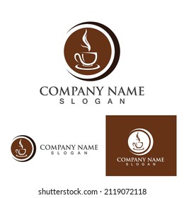 Coffee cup Logo Template vector icon design