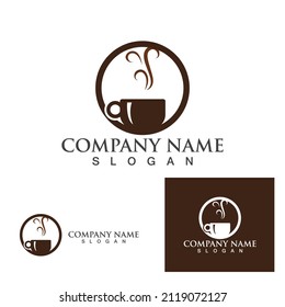 Coffee cup Logo Template vector icon design