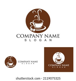 Coffee cup Logo Template vector icon design