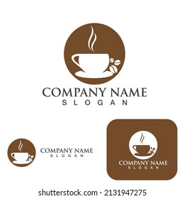 Coffee cup Logo Template vector icon design