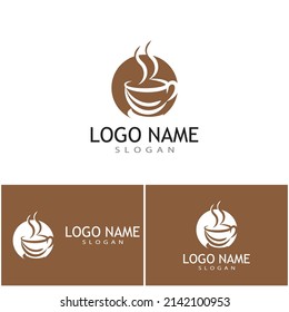 Coffee cup Logo Template vector icon design