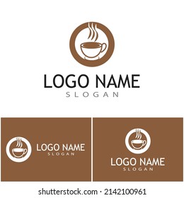 Coffee cup Logo Template vector icon design