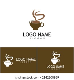 Coffee cup Logo Template vector icon design