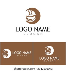 Coffee cup Logo Template vector icon design