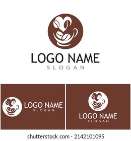 Coffee cup Logo Template vector icon design