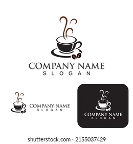 Coffee cup Logo Template vector icon design