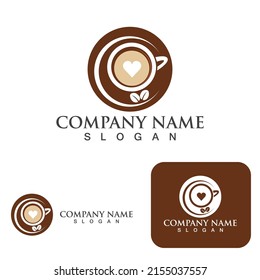 Coffee cup Logo Template vector icon design