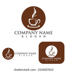 Coffee cup Logo Template vector icon design