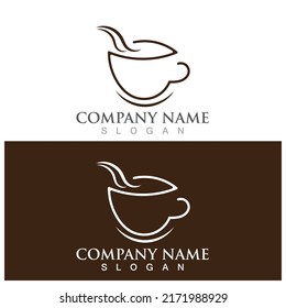 Coffee cup Logo Template vector icon design