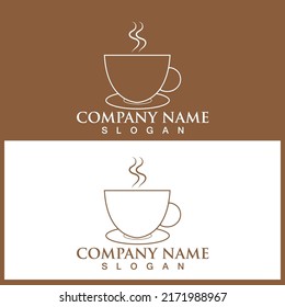 Coffee cup Logo Template vector icon design