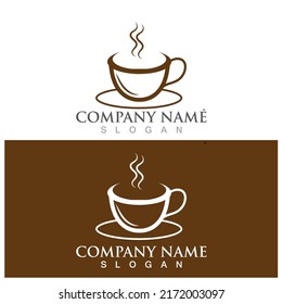 Coffee cup Logo Template vector icon design