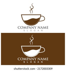 Coffee cup Logo Template vector icon design