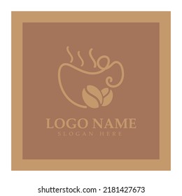 Coffee cup Logo Template vector icon illustration  design