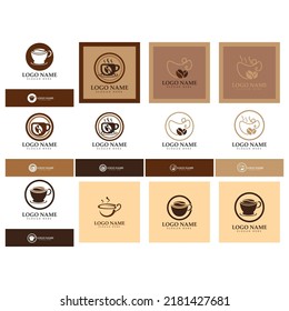 Coffee cup Logo Template vector icon illustration  design