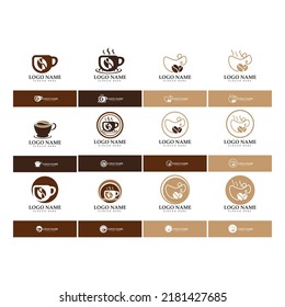 Coffee cup Logo Template vector icon illustration  design
