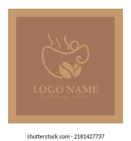 Coffee cup Logo Template vector icon illustration  design