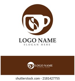 Coffee cup Logo Template vector icon illustration  design