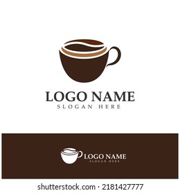 Coffee cup Logo Template vector icon illustration  design
