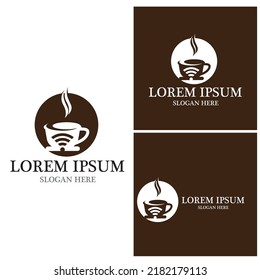 Coffee cup Logo Template vector icon design