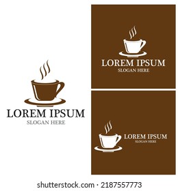 Coffee cup Logo Template vector icon design