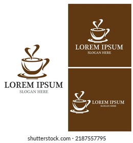 Coffee cup Logo Template vector icon design