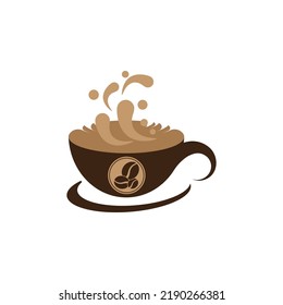 Coffee cup logo template vector icon design