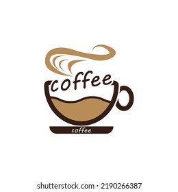 Coffee cup logo template vector icon design