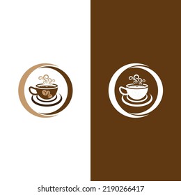 Coffee cup logo template vector icon design